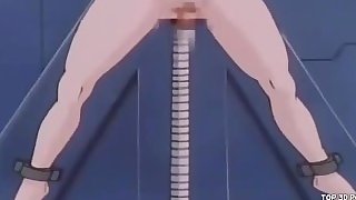 Big Tits Anime Slave under Hardcore sex machine