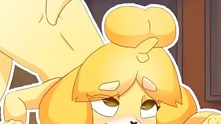 Animal Crossing Hentai - Isabelle Doggystyle [SOUND]