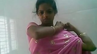 Telugu pink saree