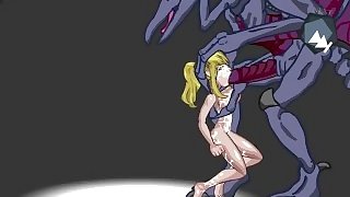 Samus Aran fucked by every enemy