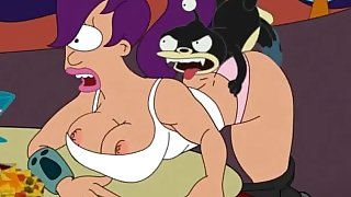 Futurama porn - Amy Wong and Turanga leela fucked in a club parodie