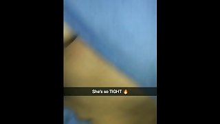 Shy girl SUCKS and FUCKS on Snapchat ! -Leaked